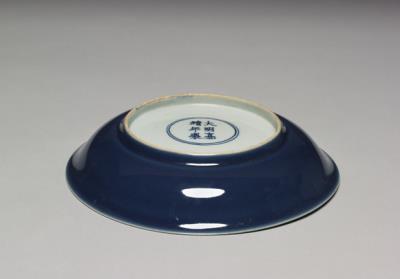 图片[2]-Dish with coblat blue glaze, Ming dynasty, Jiajing reign (1522-1566)-China Archive